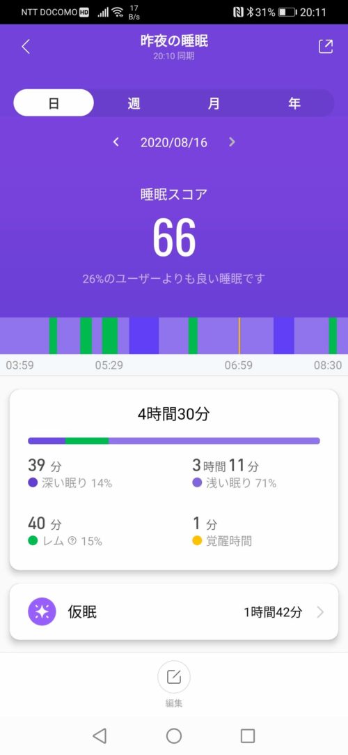 Mi Band 5　アプリ